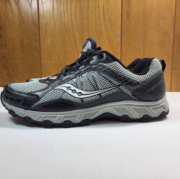 Saucony Men's Escape TR3 Grid Running Sneakers Size 11.5 Gray/Navy - Picture 2 of 6